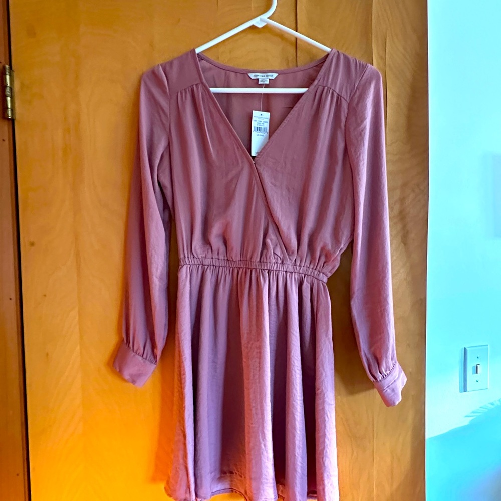 American Eagle mini long sleeve dress NWT